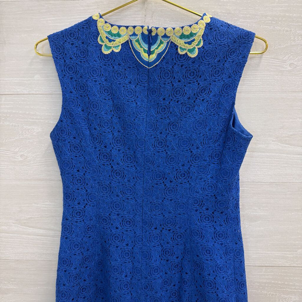 Lilly Pulitzer Blue Lace Valentina Shift Dress 0
