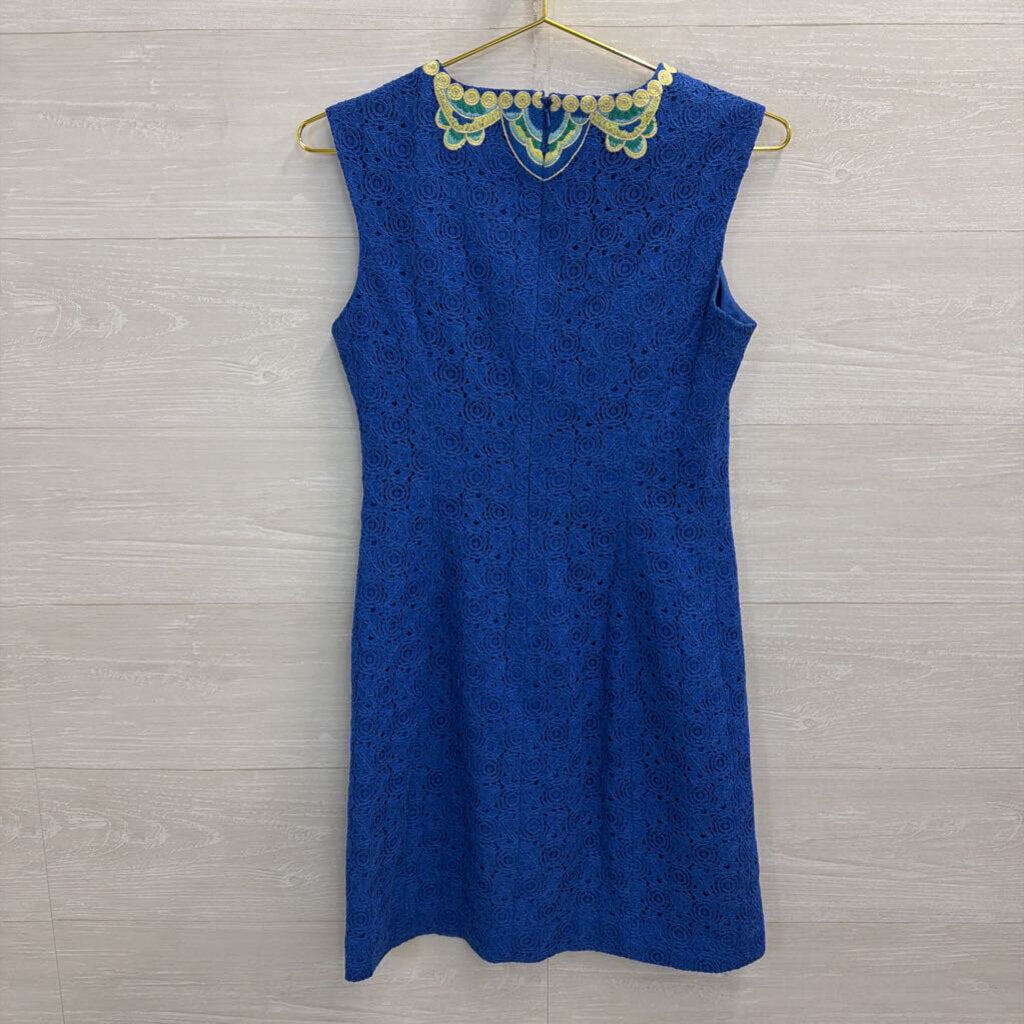 Lilly Pulitzer Blue Lace Valentina Shift Dress 0