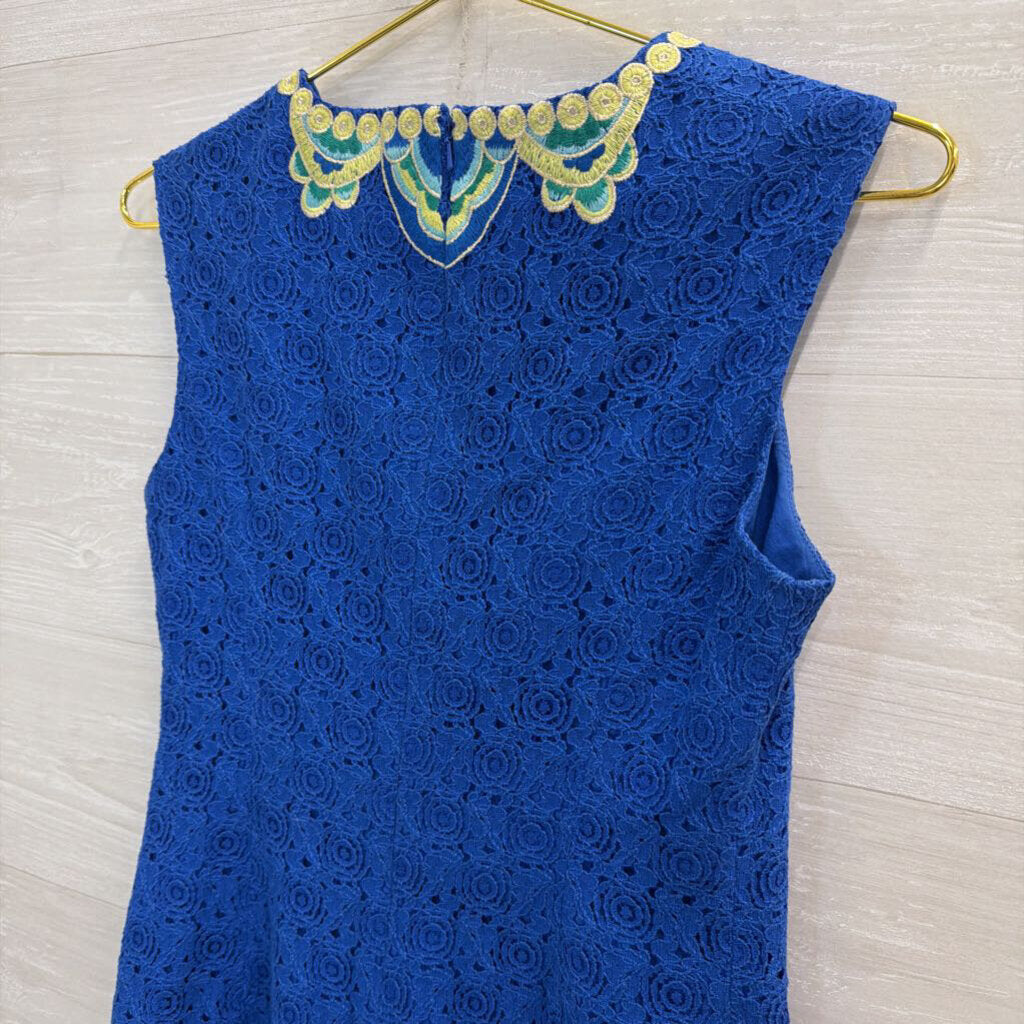 Lilly Pulitzer Blue Lace Valentina Shift Dress 0