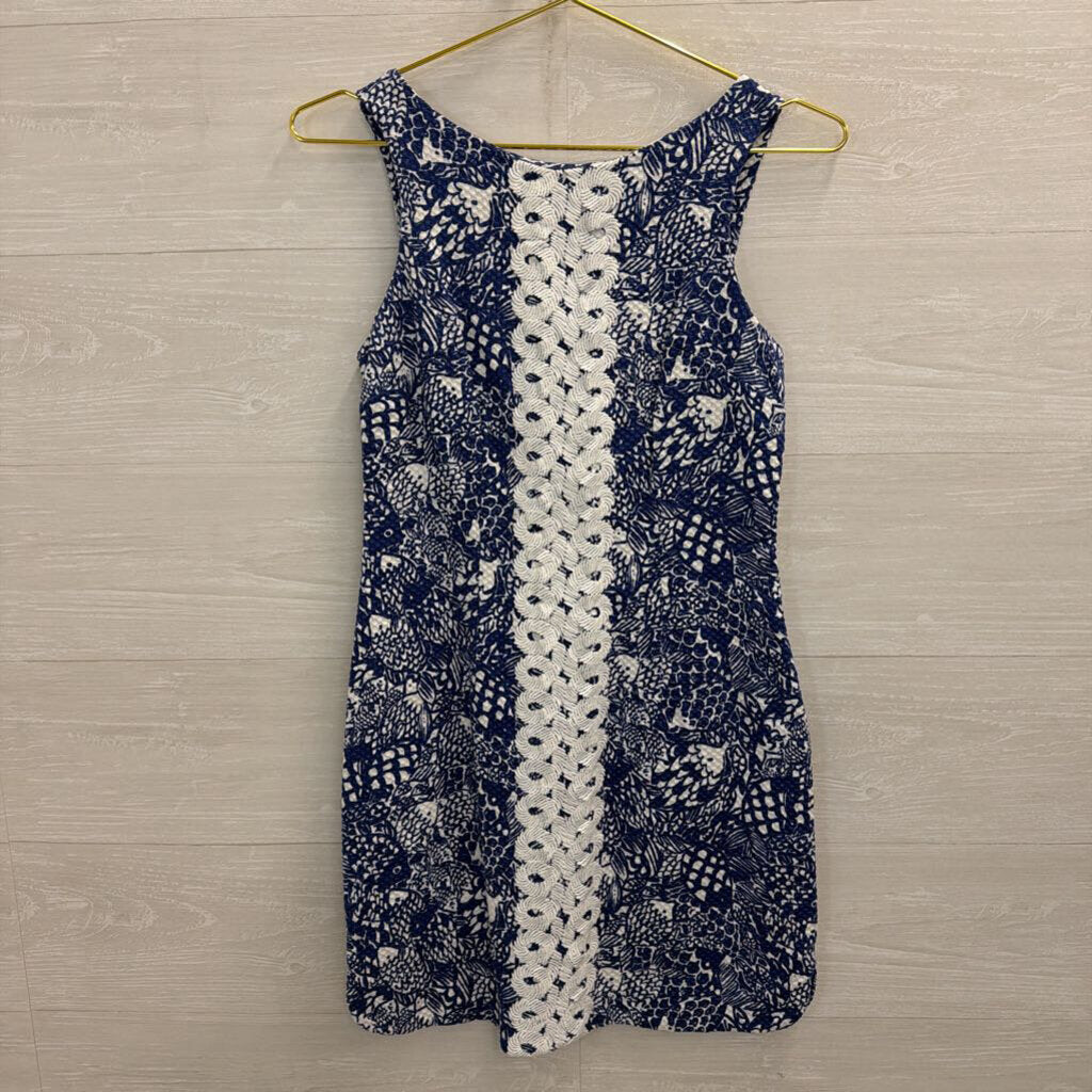Lilly Pulitzer X Target Navy/ White Print Shift Dress 2