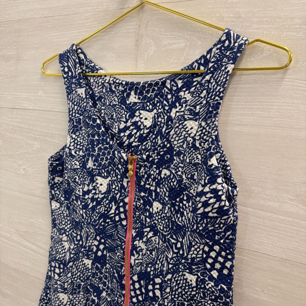 Lilly Pulitzer X Target Navy/ White Print Shift Dress 2