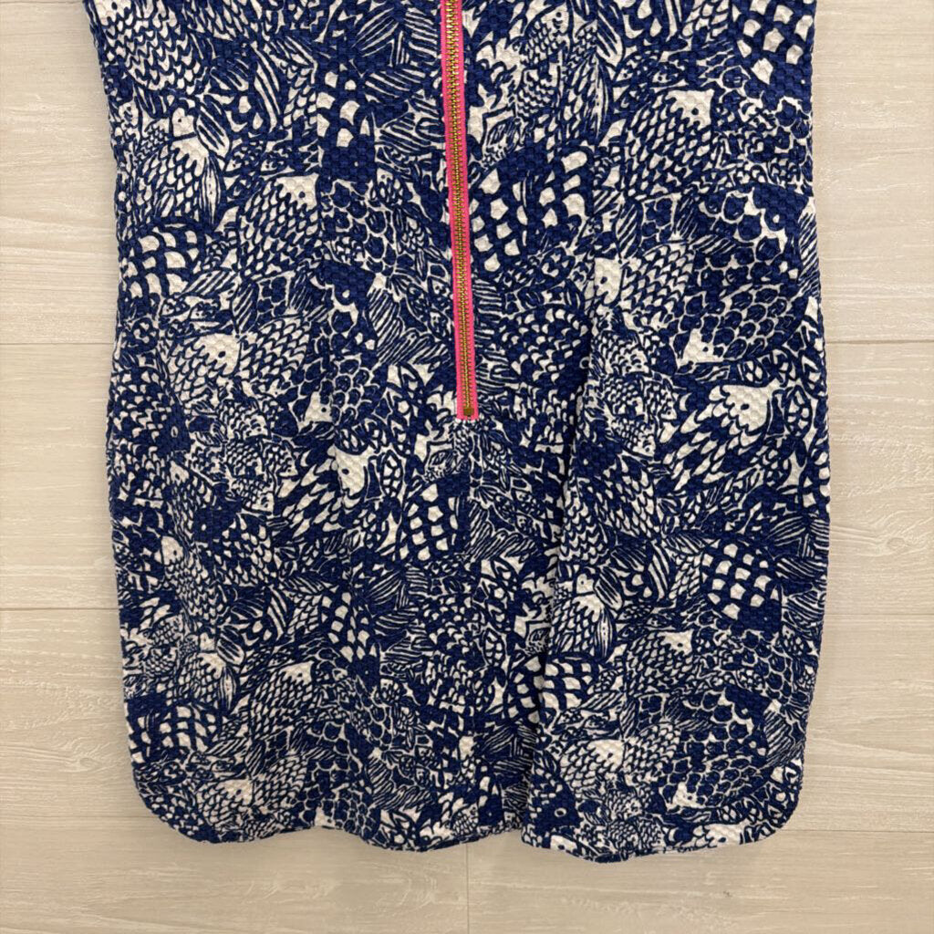 Lilly Pulitzer X Target Navy/ White Print Shift Dress 2