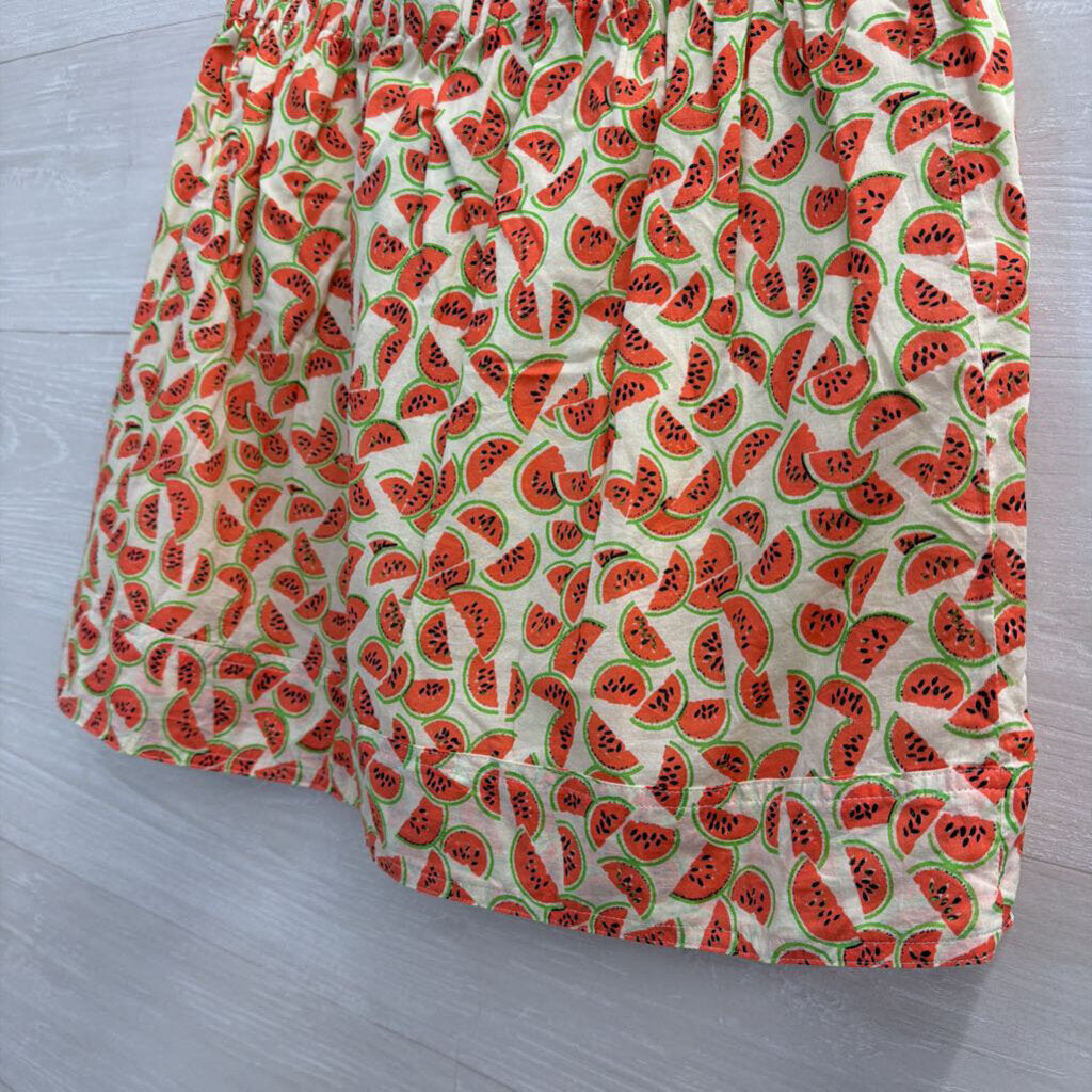 J Crew Beige/ Pink Watermelon Print Skirt Small