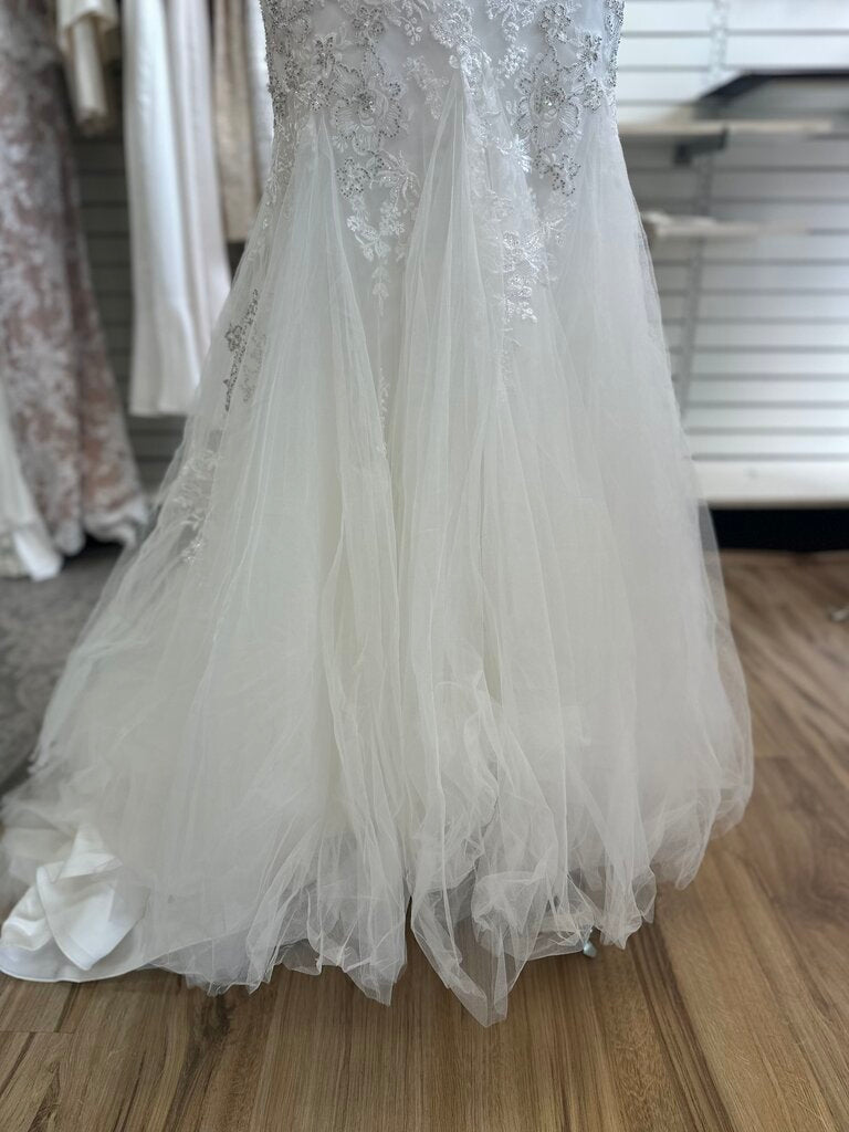 Christina Wu Ivory Beaded Strapless Bridal Gown 10