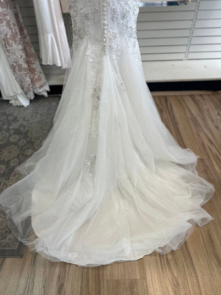 Christina Wu Ivory Beaded Strapless Bridal Gown 10