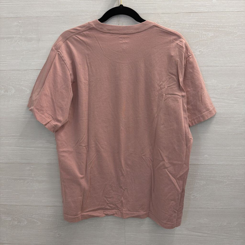 Uniqlo Pink/ Black Gearshift Mickey Short Sleeve Graphic Tee Large