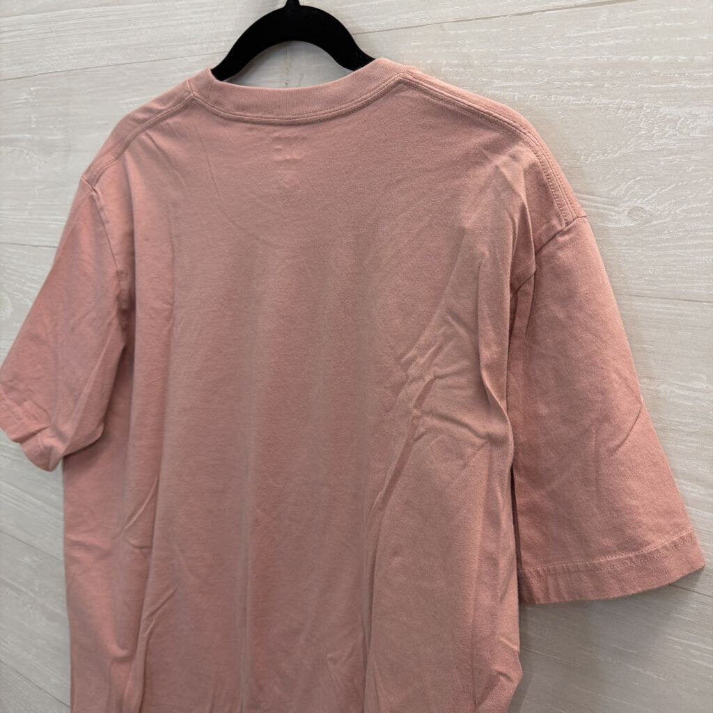 Uniqlo Pink/ Black Gearshift Mickey Short Sleeve Graphic Tee Large