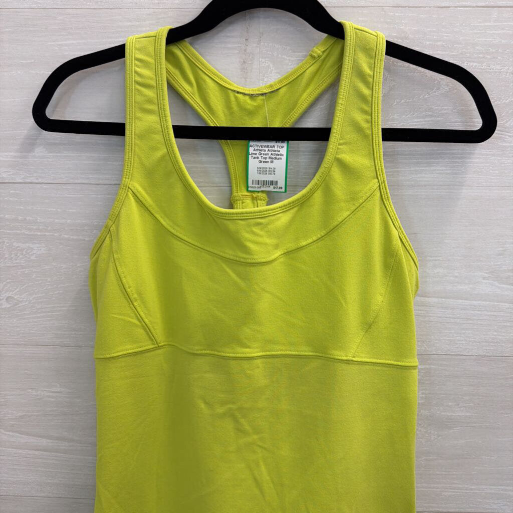 Athleta Lime Green Athletic Tank Top Medium