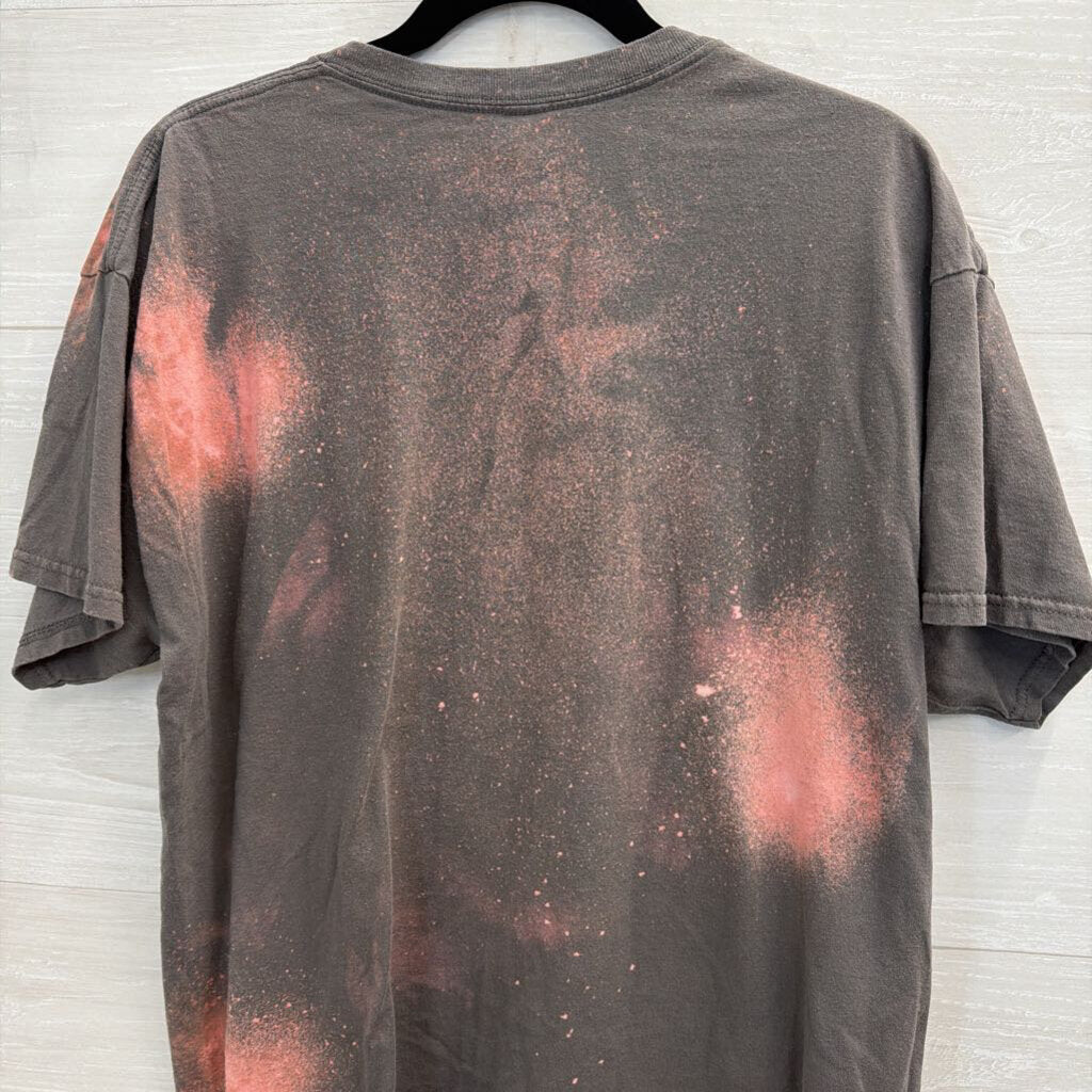 Bohemian Cowgirl Brown/ Pink Let's Rodeo Short Sleeve Graphic Tee Extra Large