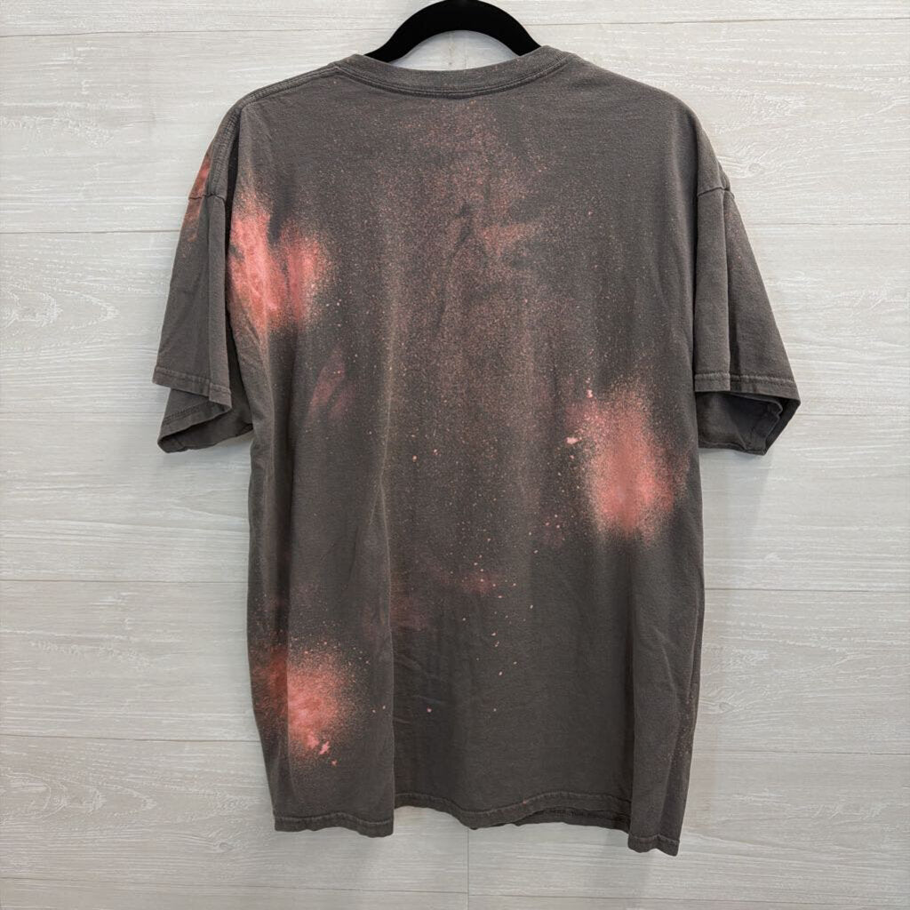 Bohemian Cowgirl Brown/ Pink Let's Rodeo Short Sleeve Graphic Tee Extra Large