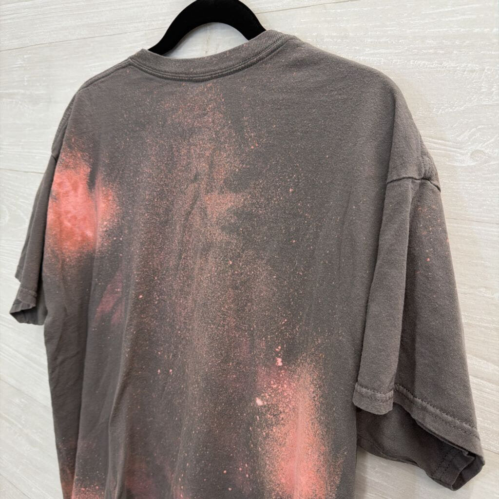 Bohemian Cowgirl Brown/ Pink Let's Rodeo Short Sleeve Graphic Tee Extra Large
