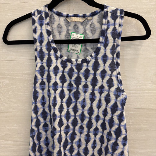 Athleta Blue/ White Print Tank Top Extra Small