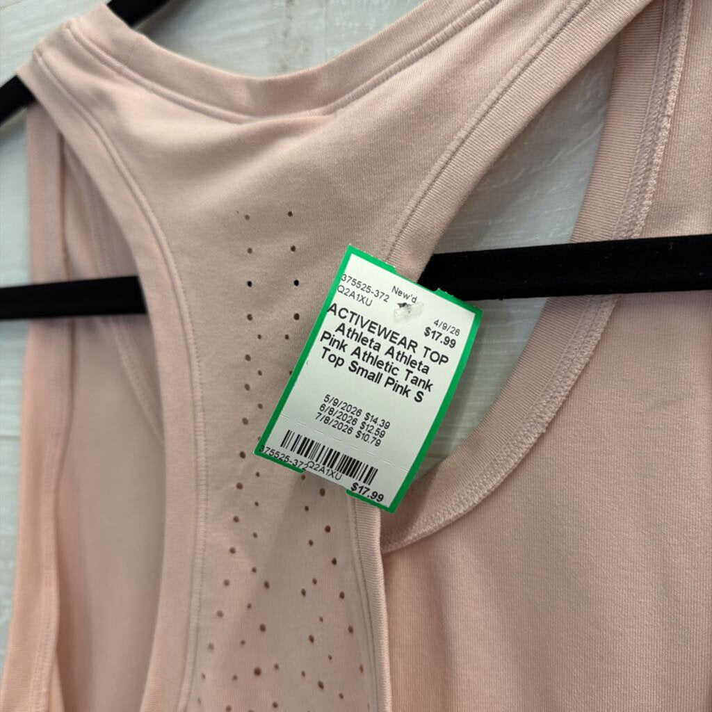 Athleta Pink Athletic Tank Top Small