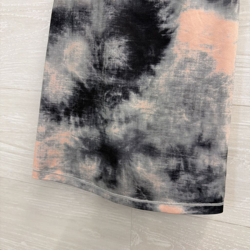 Athleta Black/ Pink Tie Dye Cropped Tank Top Small