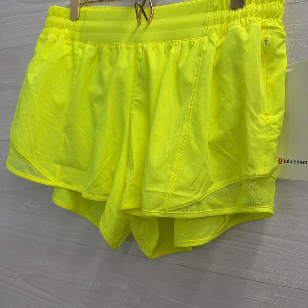 Lululemon Neon Yellow Athletic Shorts 10