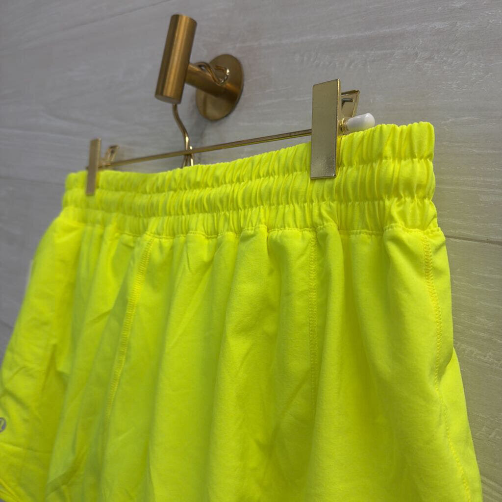 Lululemon Neon Yellow Athletic Shorts 10
