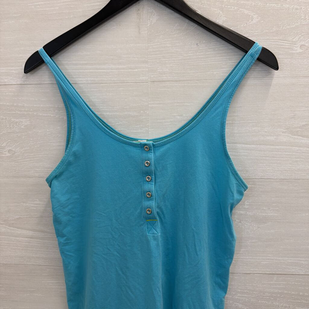 Lululemon Blue Henley Tank Top Medium