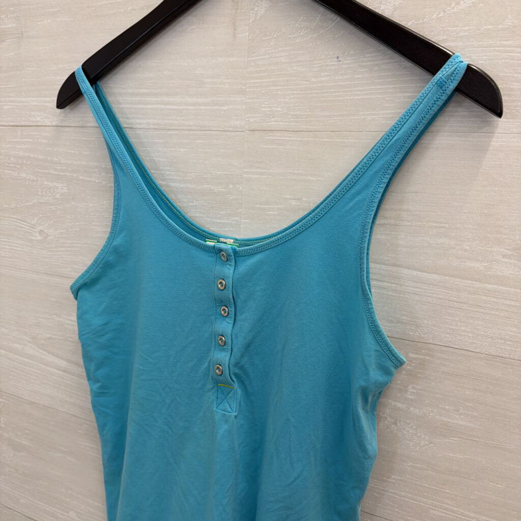 Lululemon Blue Henley Tank Top Medium