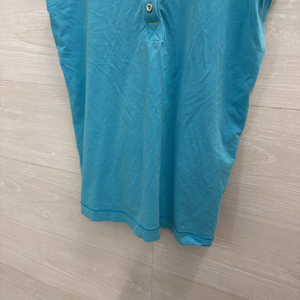 Lululemon Blue Henley Tank Top Medium