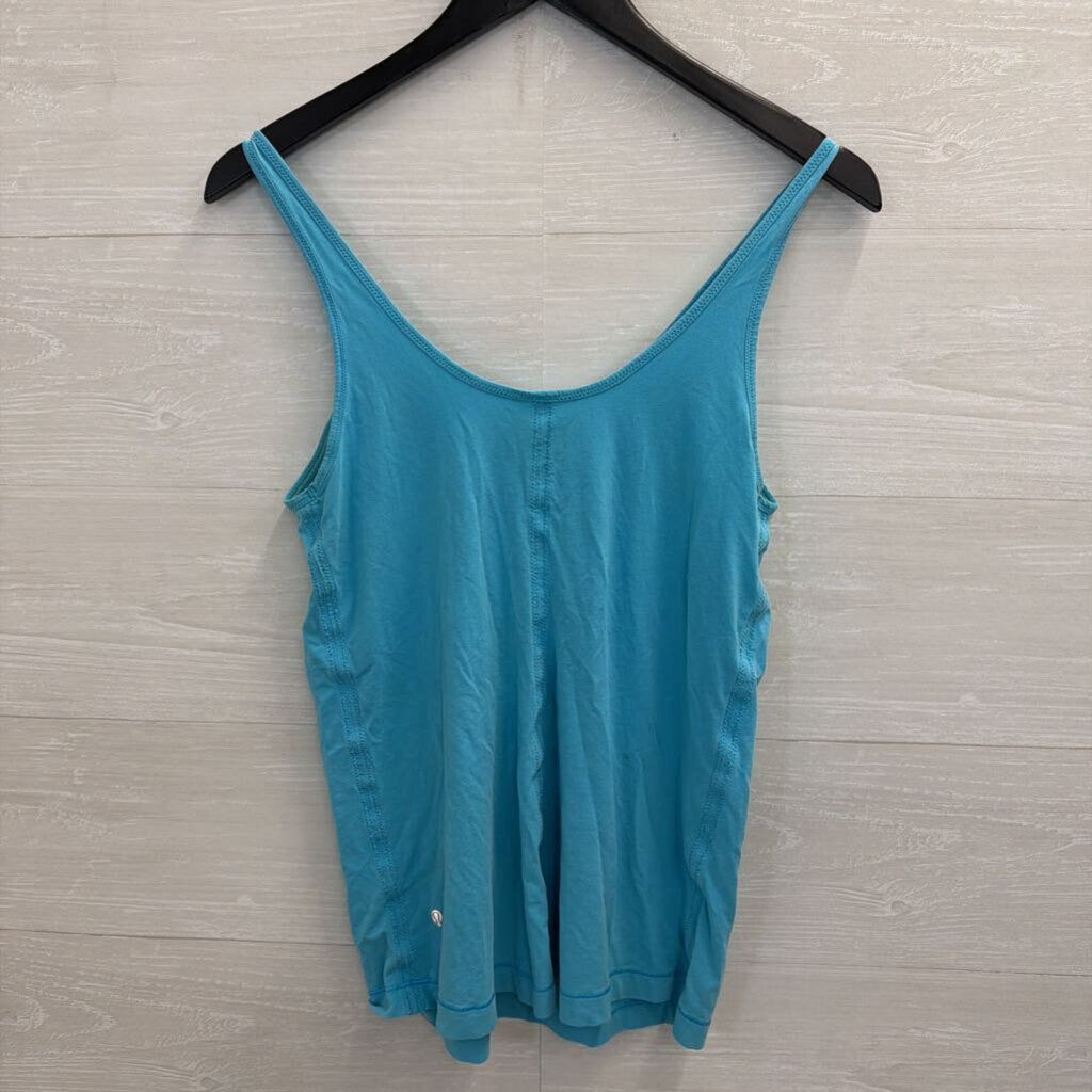 Lululemon Blue Henley Tank Top Medium