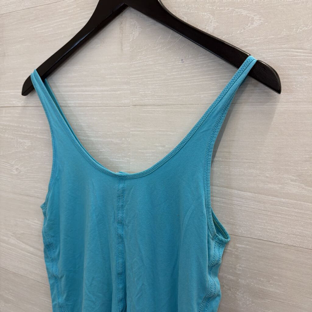 Lululemon Blue Henley Tank Top Medium