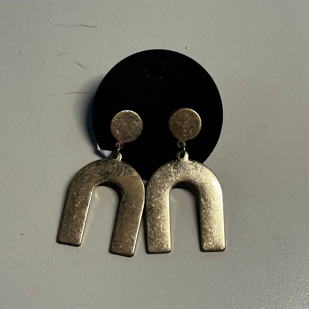 Gold Statement Drop Earrings