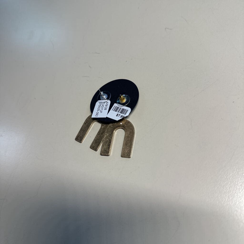 Gold Statement Drop Earrings