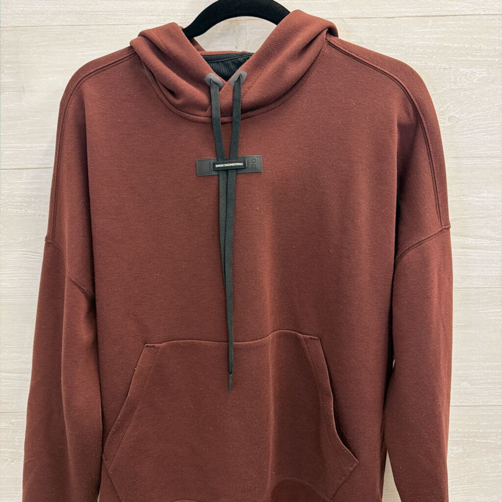 On Cloud Burgundy Hoodie Medium