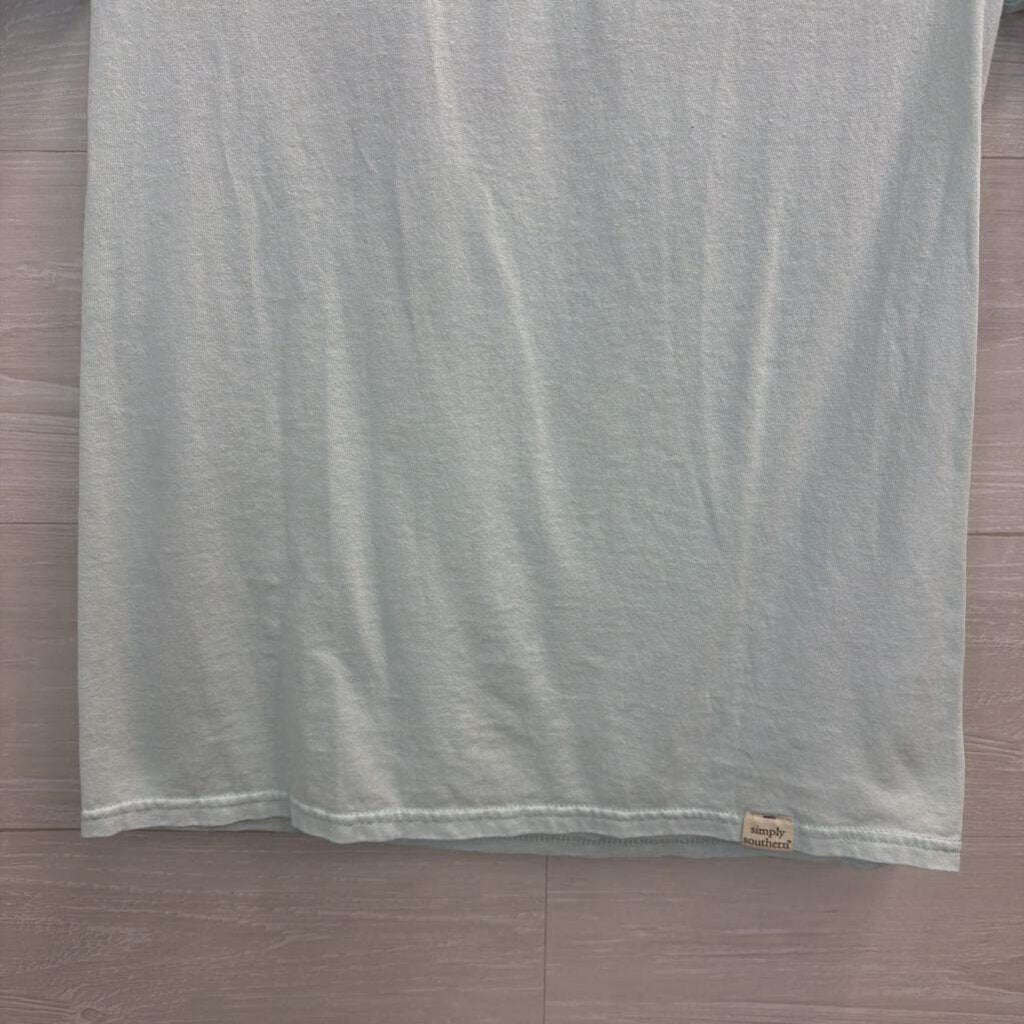Simply Southern Blue Short Sleeve Graphic Tee Small