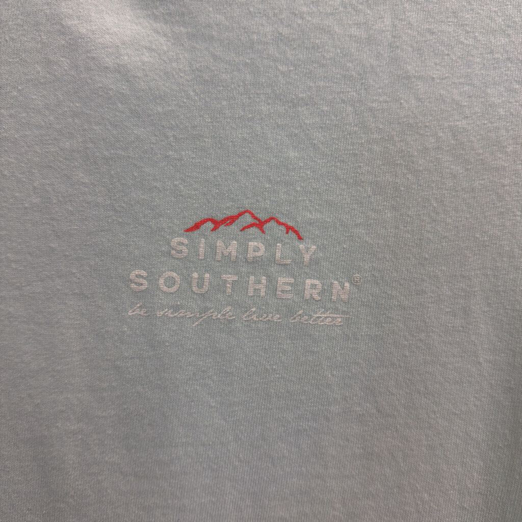 Simply Southern Blue Short Sleeve Graphic Tee Small