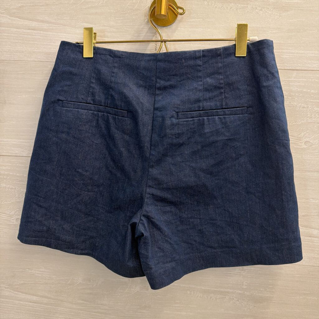 Loft Blue Sailor High Rise Shorts 4