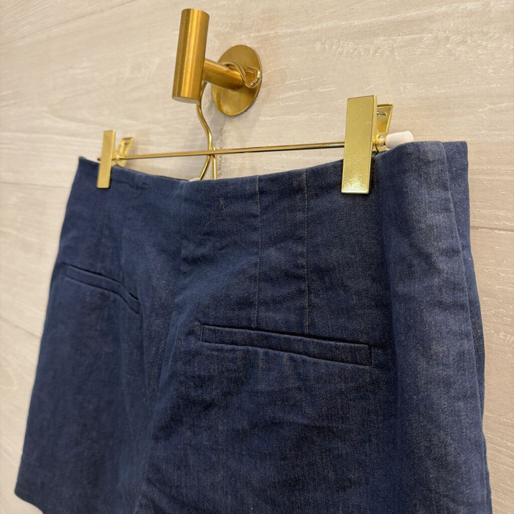 Loft Blue Sailor High Rise Shorts 4