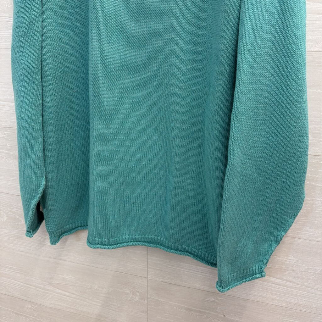We The Free Blue Knit Long Sleeve Sweater Top Medium