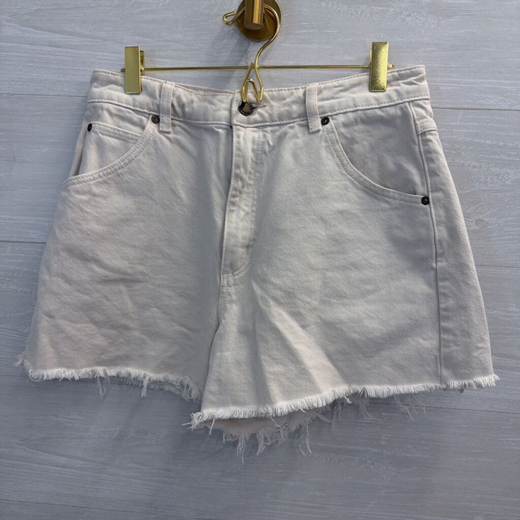 Rolla's Cream Denim Cut Off Shorts 29