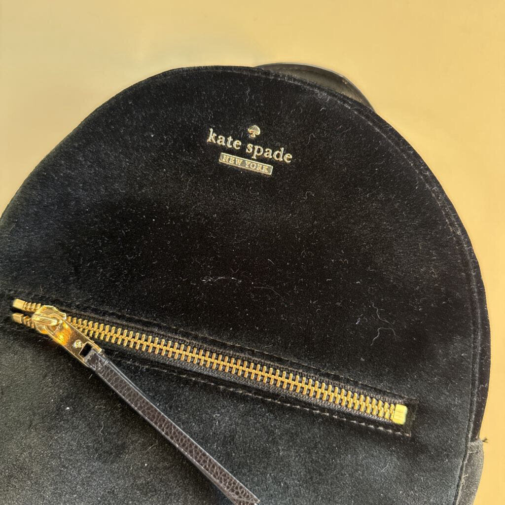 Kate Spade Black Velvet Mini Backpack