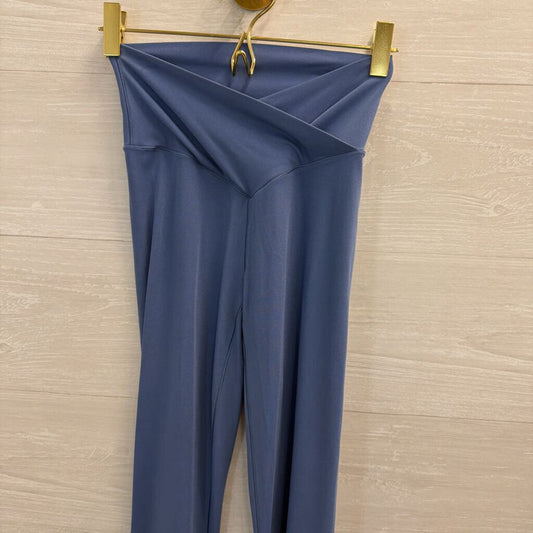 Aerie Blue Cross Waist Flare Leggings Small
