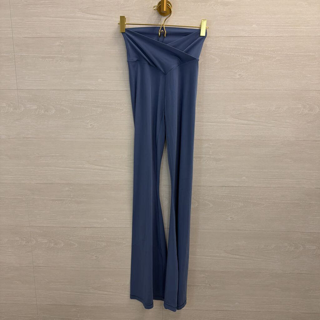 Aerie Blue Cross Waist Flare Leggings Small