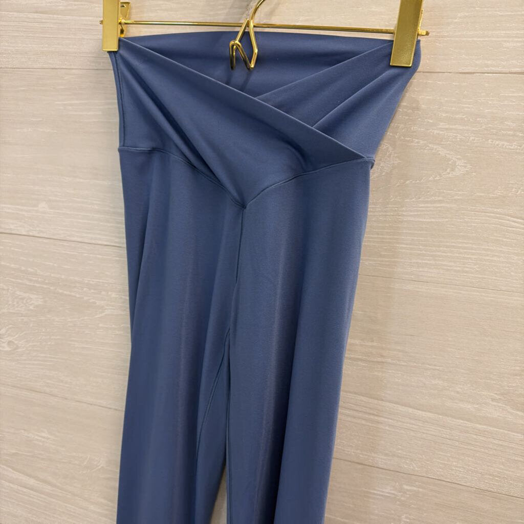 Aerie Blue Cross Waist Flare Leggings Small