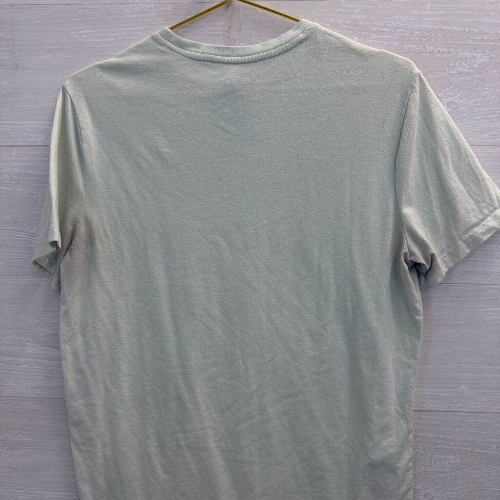 Green/ Yellow Lemon Print Short Sleeve Graphic Tee Medium