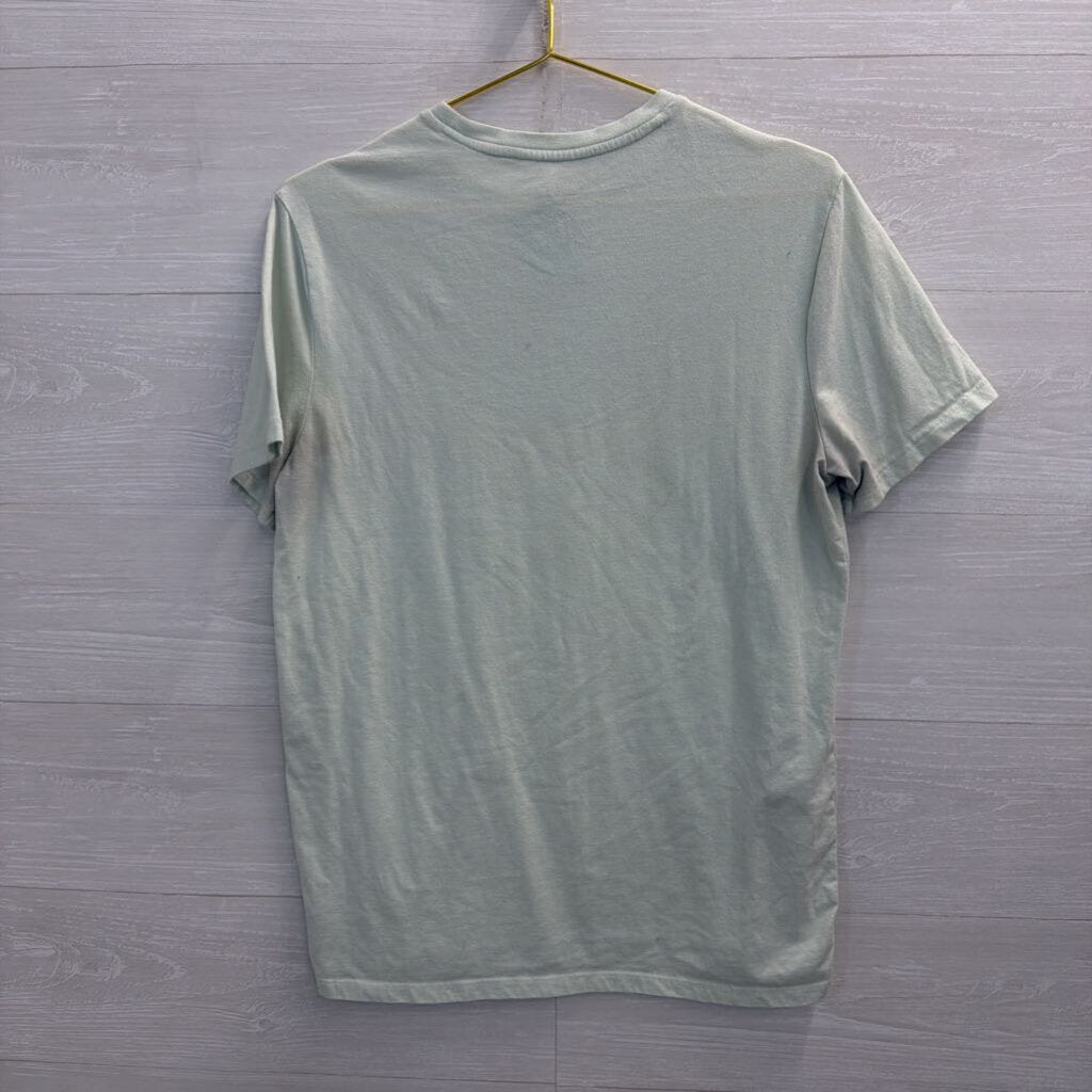 Green/ Yellow Lemon Print Short Sleeve Graphic Tee Medium