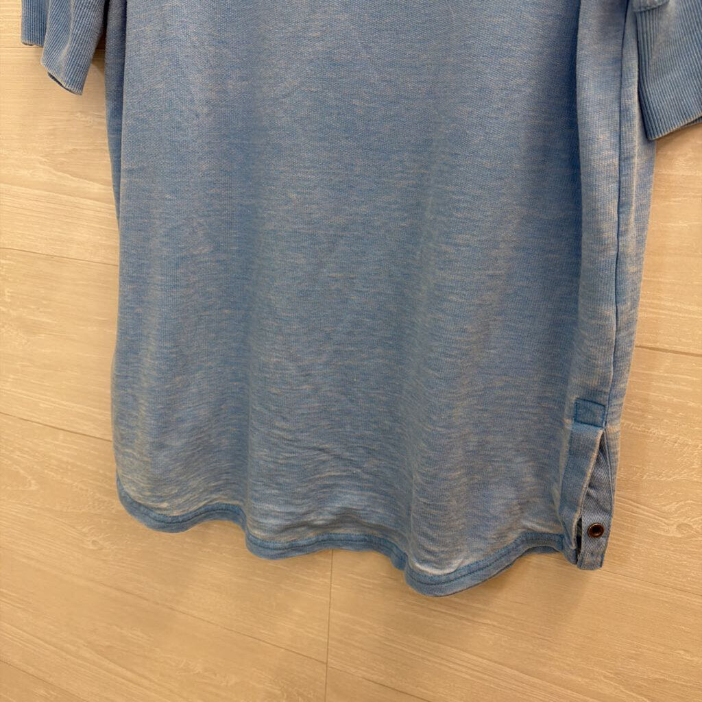 Jane and Delancey Blue Short Sleeve Top Medium