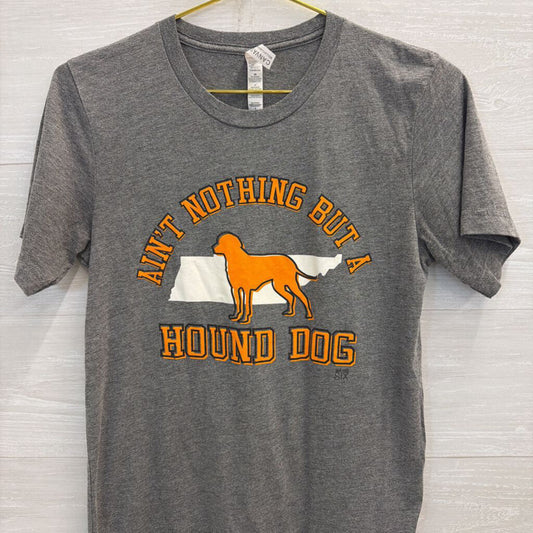 Canvas Grey/ Orange Tennessee Short Sleeve Graphic Tee Small