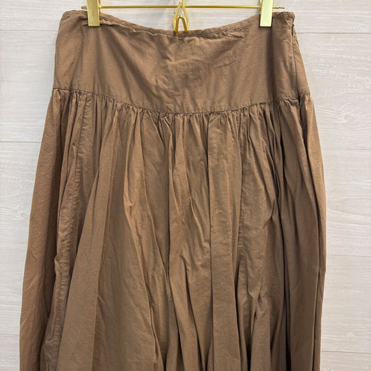 Brown 100% Cotton Maxi Skirt 8