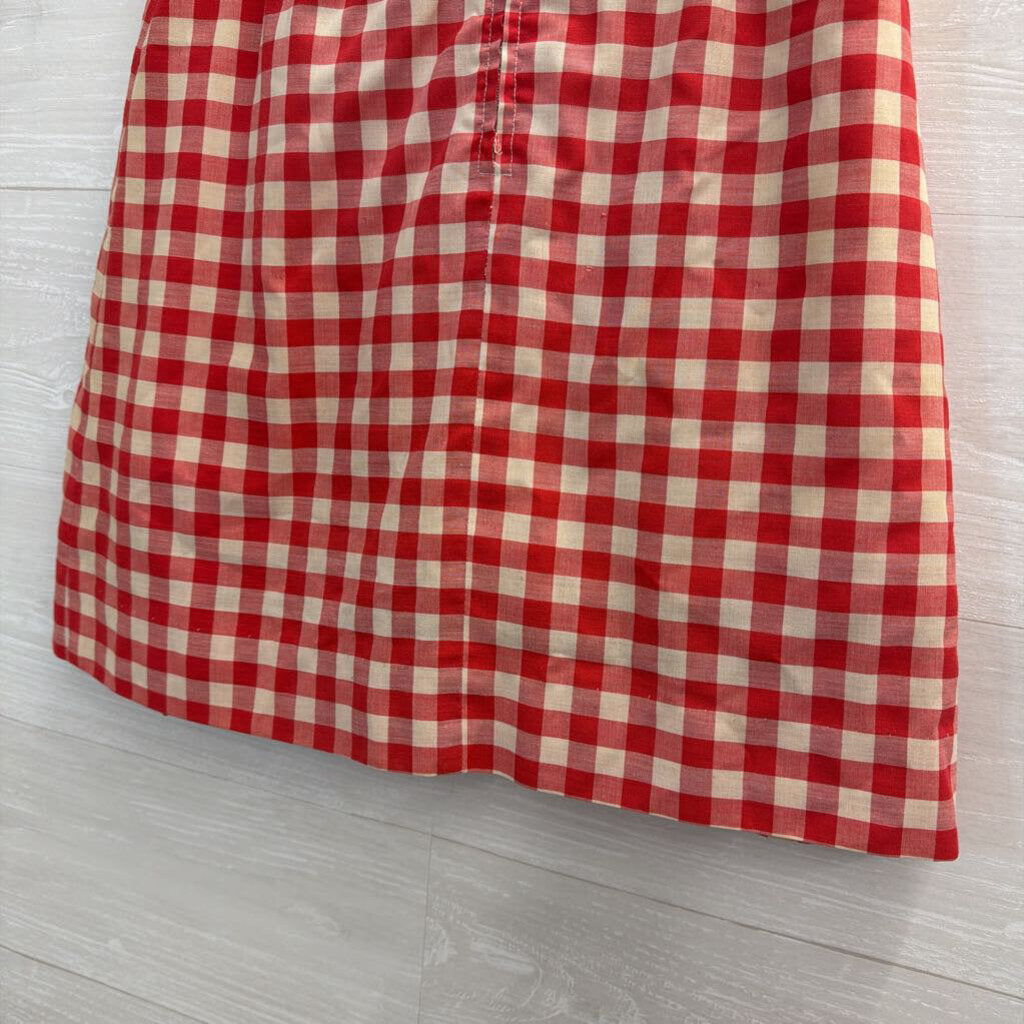 Vintage David Smith Red/ Cream Gingham Skirt Small