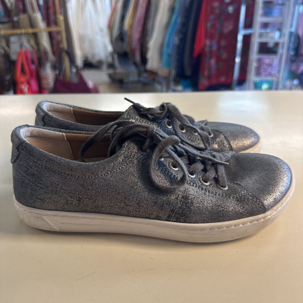 Birkenstock Metallic Silver Arran Sneakers 37