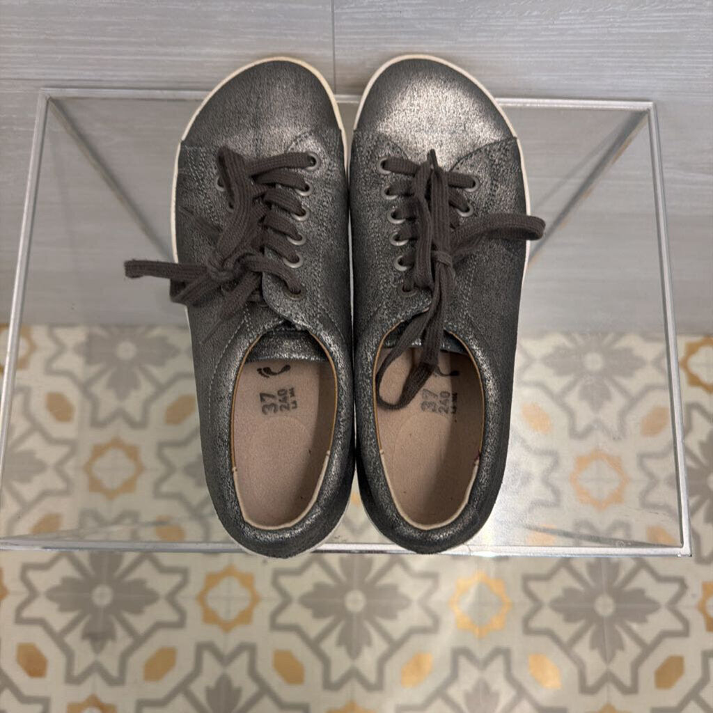 Birkenstock Metallic Silver Arran Sneakers 37