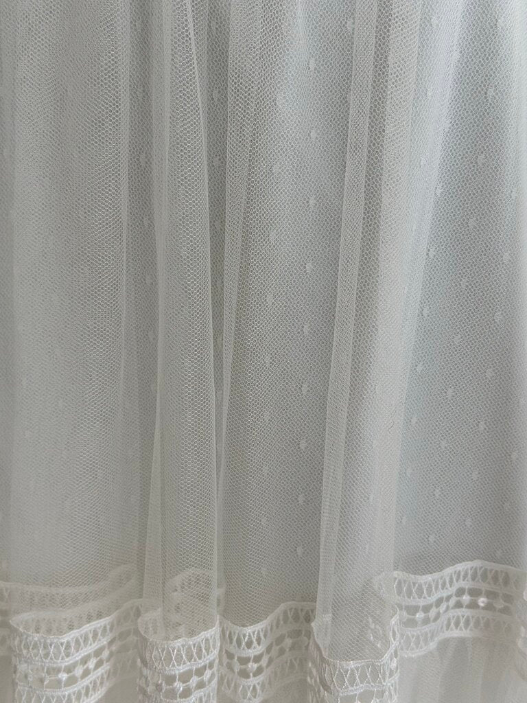 Melissa Sweet Tiered Skirt Boho Wedding Dress 16W
