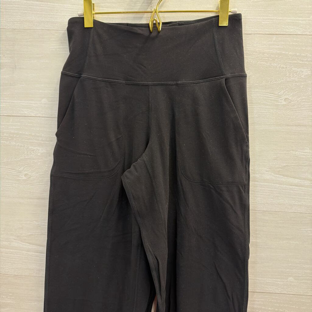 Lululemon Black Cropped Wide Leg Pants 6