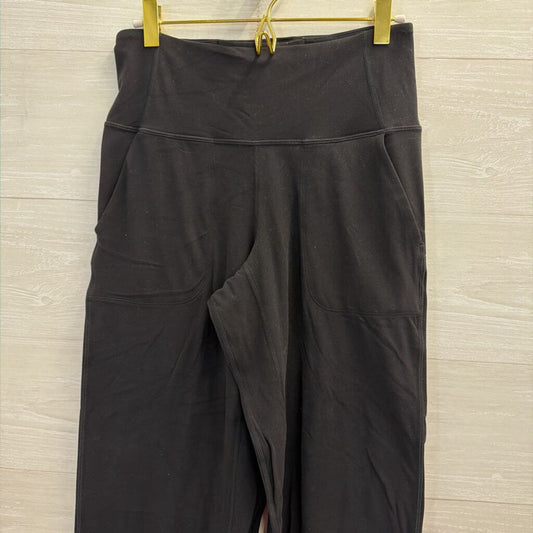 Lululemon Black Cropped Wide Leg Pants 6