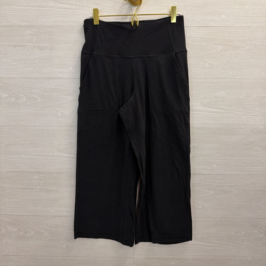 Lululemon Black Cropped Wide Leg Pants 6
